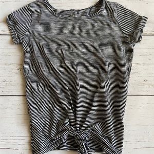 black and white striped relaxed fit tee!